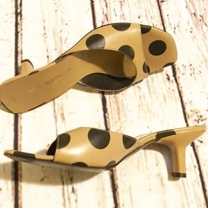 Via Spiga Polka dot Slip On Low Heeled Shoes